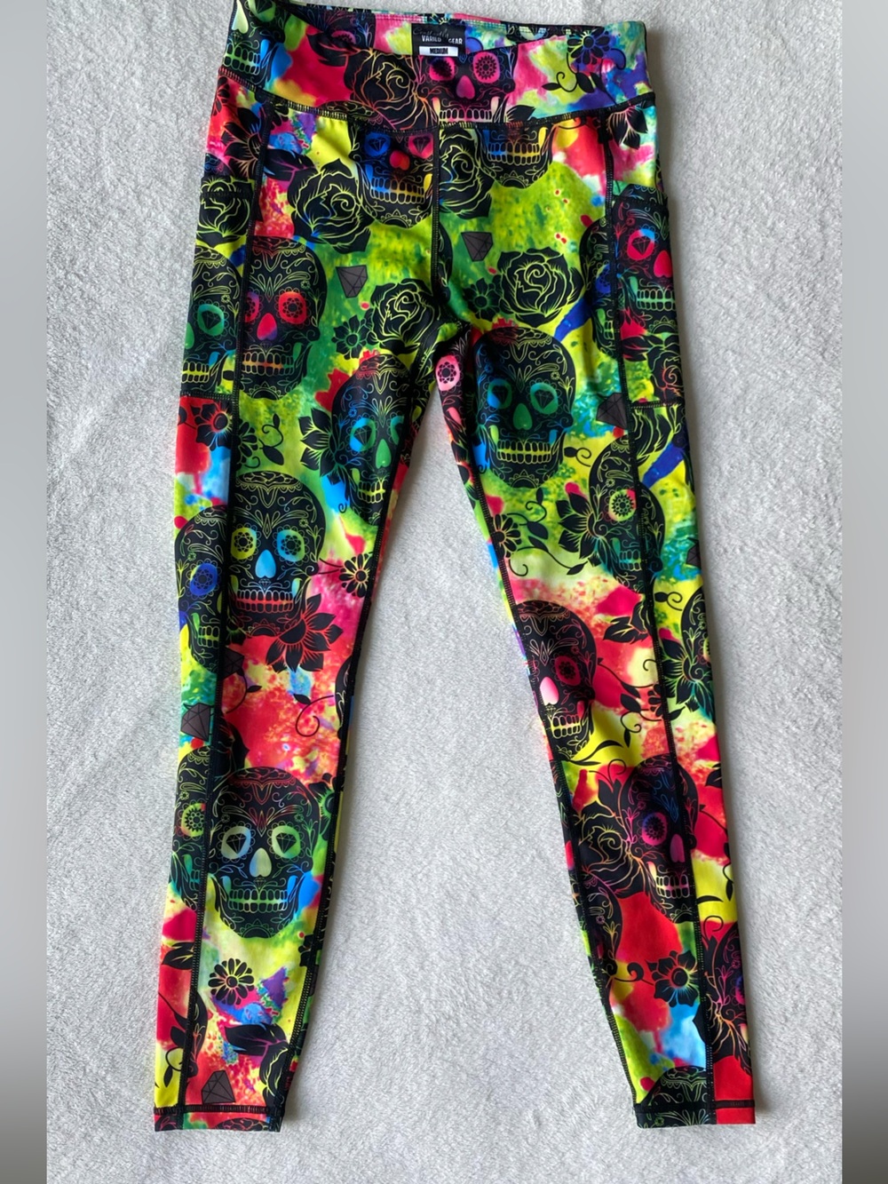 Constantly Varied Gear TIE DYE SKULL LEGGINGS Medium - Picture 5 of 16